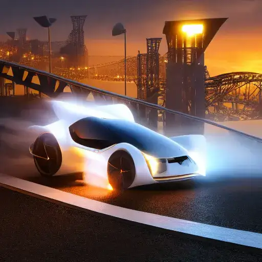 AI-generated future car concept