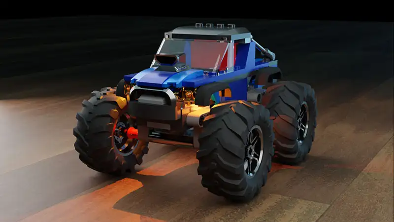 Monster truck render